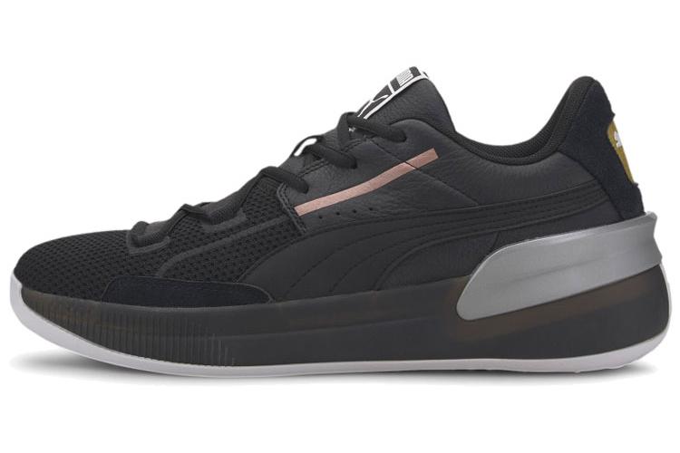 Кроссовки унисекс PUMA Clyde Hardwood Metallic черные-серые, 41 EU