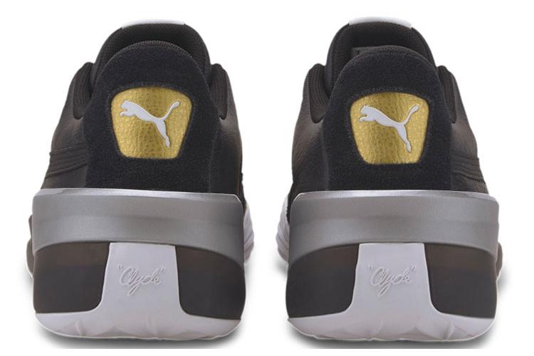 Кроссовки унисекс PUMA Clyde Hardwood Metallic черные-серые, 41 EU