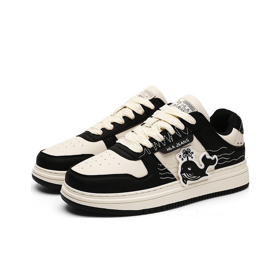 Кеды унисекс HLA JEANS HJ093 черные, бежевые