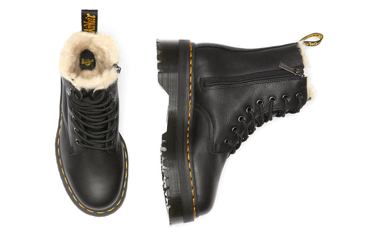 Платформенные ботинки женские Dr. Martens Jadon черные, 36 EU