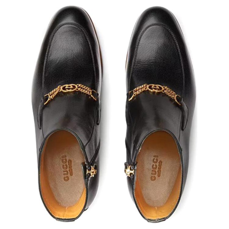 Ботильоны женские GUCCI 648697 D3V00 1000 черные, 38.5 EU