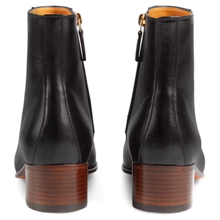 Ботильоны женские GUCCI 648697 D3V00 1000 черные, 38.5 EU