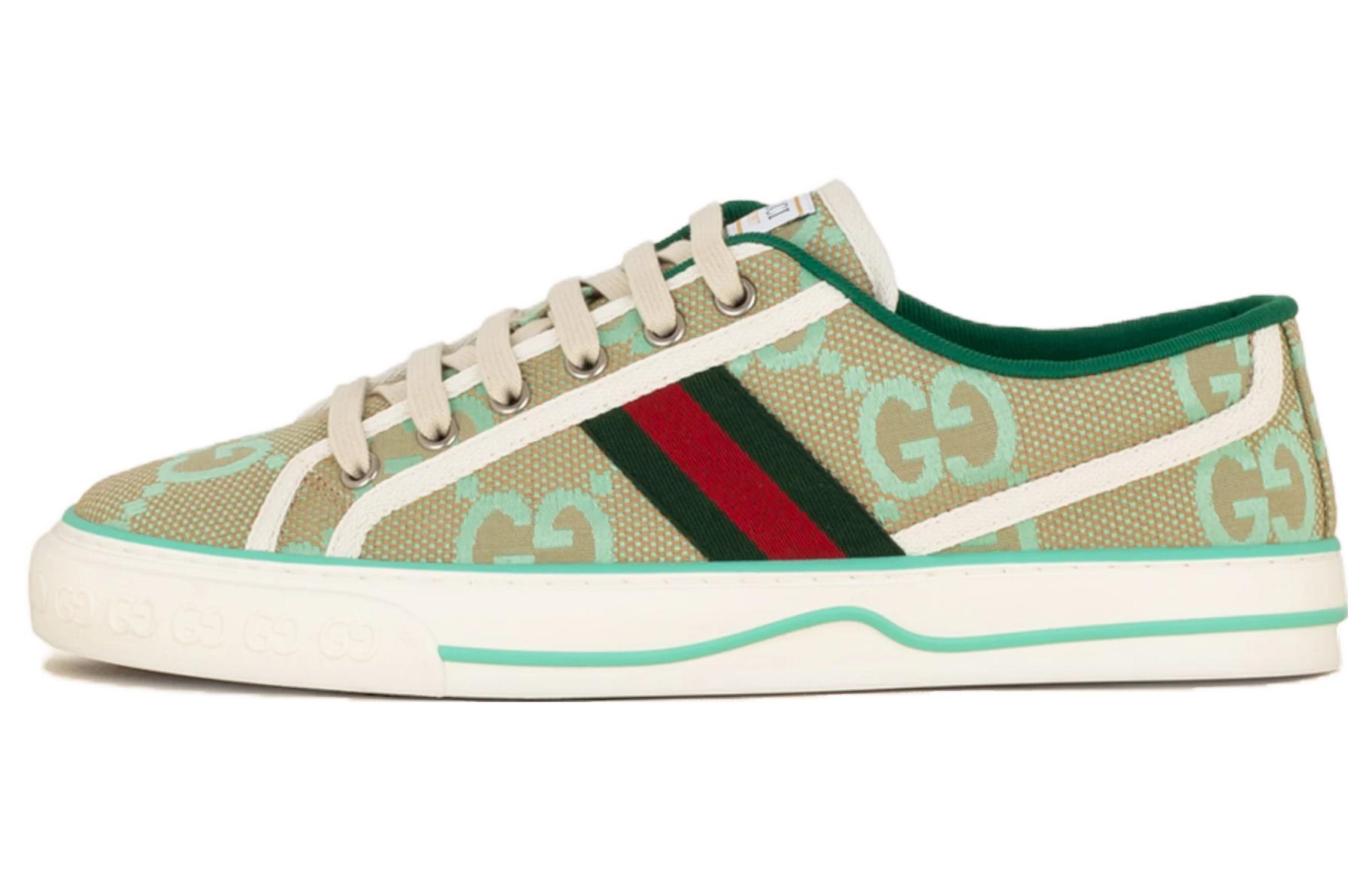 Кеды женские GUCCI Tennis 1977 Interlocking G, interlocking g green, 35 EU