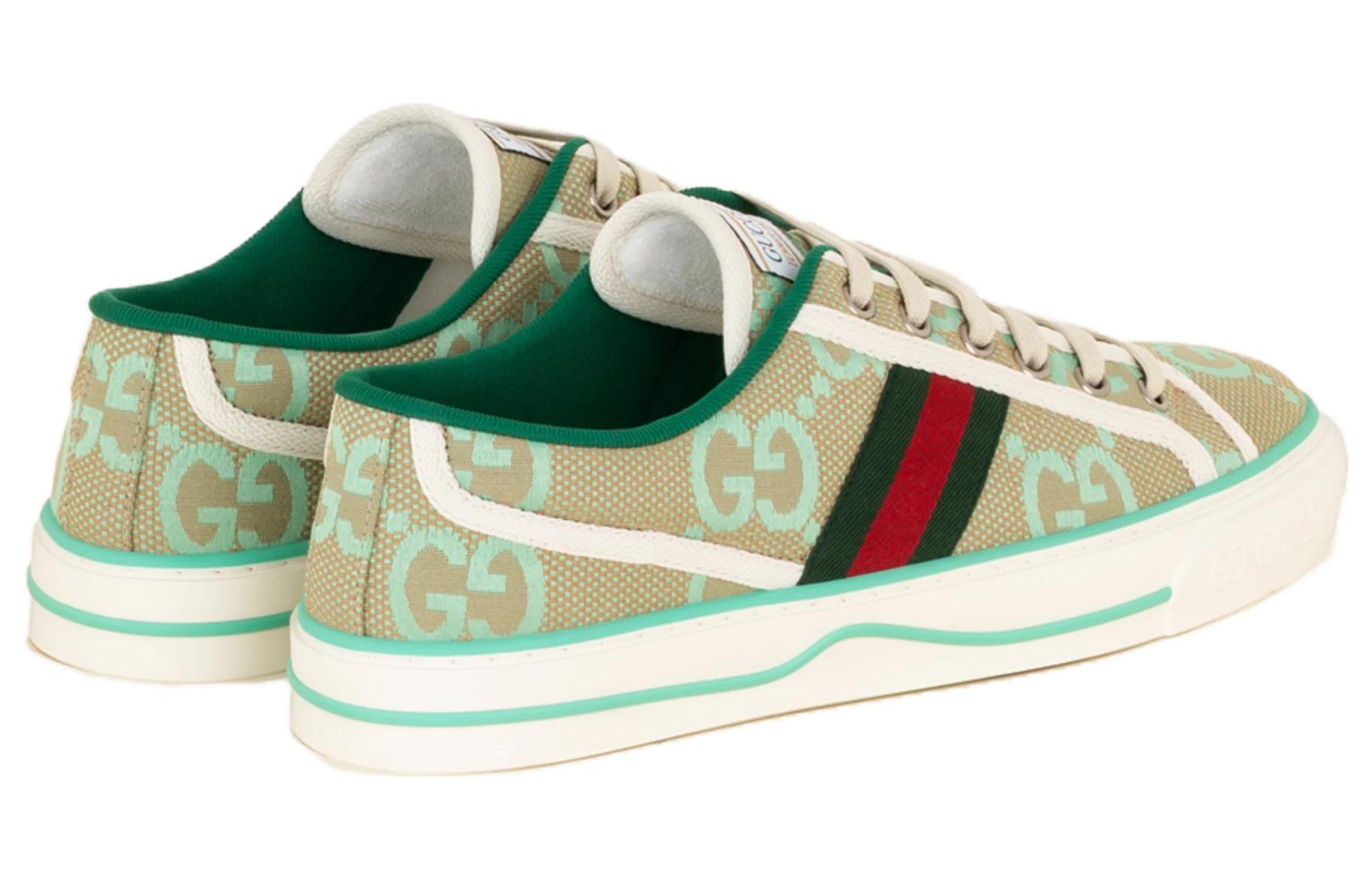 Кеды женские GUCCI Tennis 1977 Interlocking G, interlocking g green, 35 EU