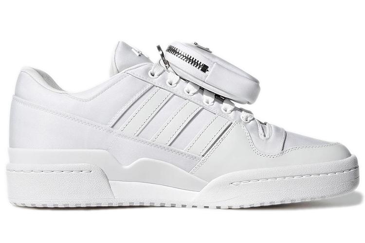 Кроссовки унисекс Adidas Forum Low PRADA белые, 39 1/3 EU