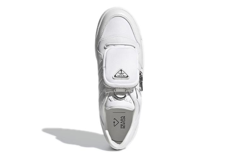 Кроссовки унисекс Adidas Forum Low PRADA белые, 39 1/3 EU