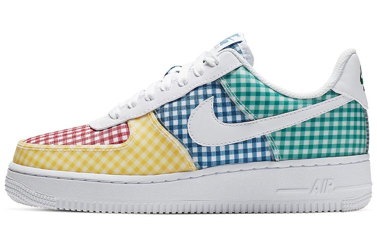 Кеды женские Nike Air Force 1 Low QS, синий-желтый