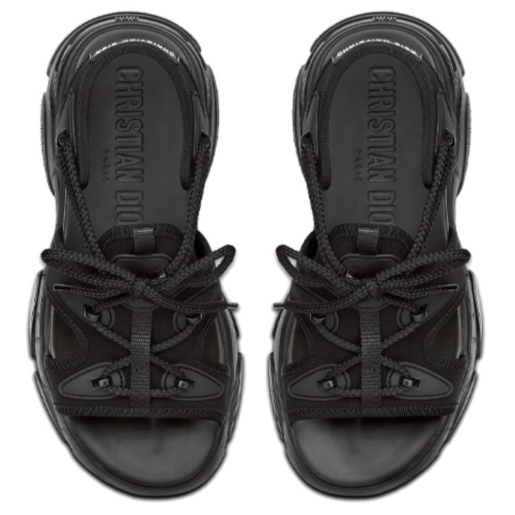 Сандалии женские DIOR D-Connect черные, 36 EU