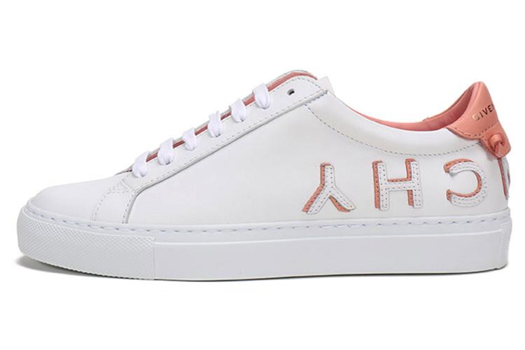 Кеды женские Givenchy Urban Street Low Logo белые фламинго, 36.5 EU