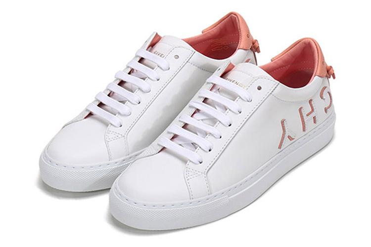 Кеды женские Givenchy Urban Street Low Logo белые фламинго, 36.5 EU