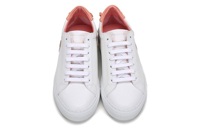 Кеды женские Givenchy Urban Street Low Logo белые фламинго, 36.5 EU