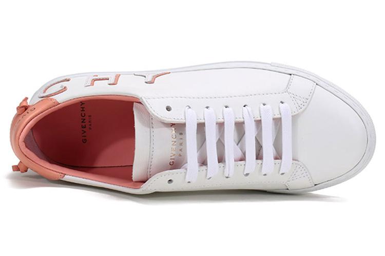 Кеды женские Givenchy Urban Street Low Logo белые фламинго, 36.5 EU