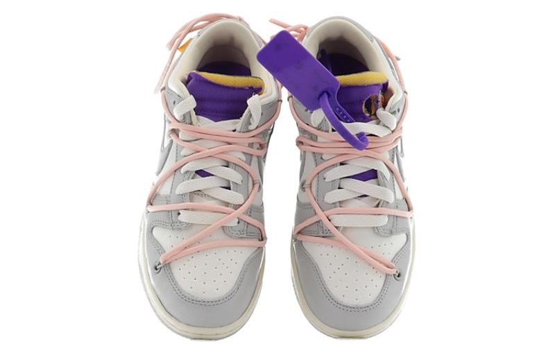 Кеды унисекс Nike Dunk Low Off White Lot 24, off white, 41 EU