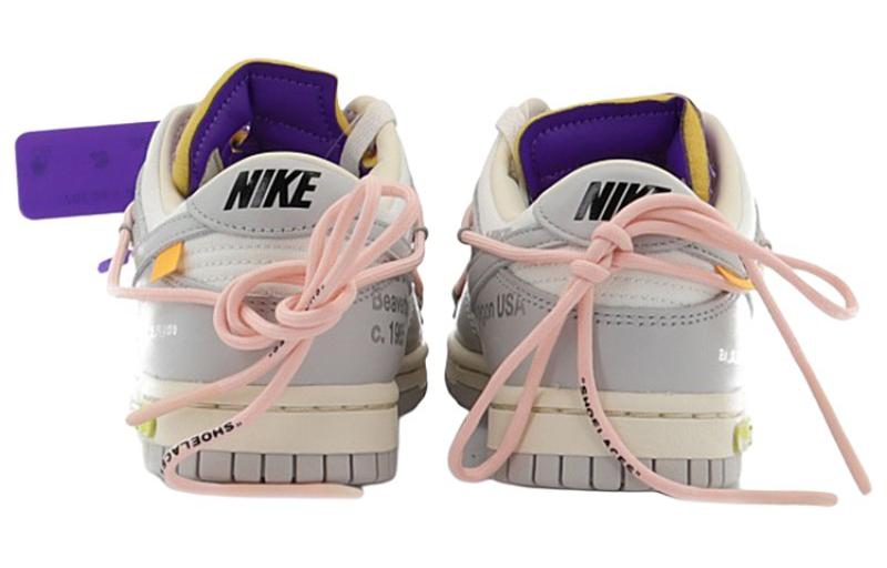 Кеды унисекс Nike Dunk Low Off White Lot 24, off white, 41 EU