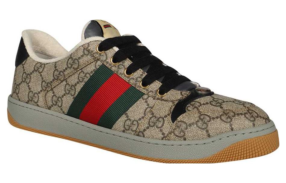 Кроссовки мужские GUCCI Screener бежевые, 44 EU