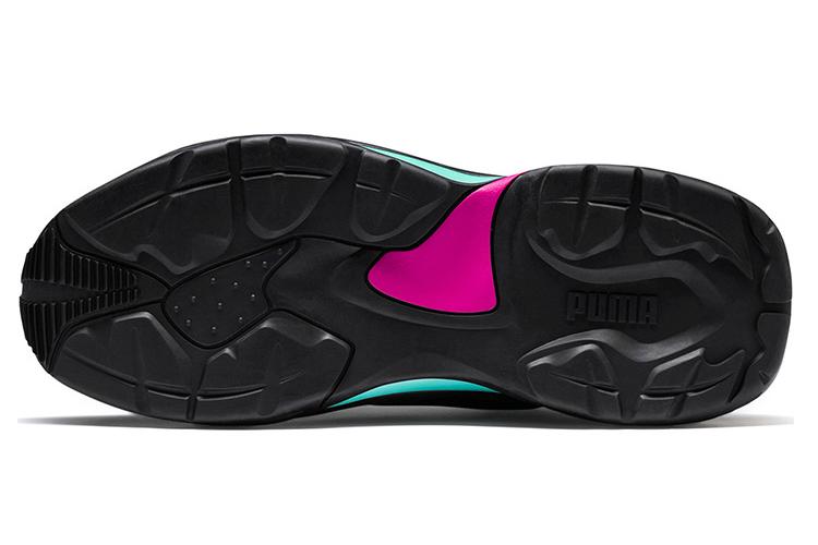 Кроссовки унисекс PUMA Bradley Theodore X Thunder Brushwork черные-желтые, 42 EU