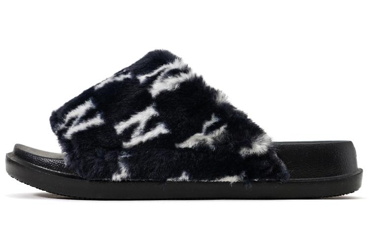 Шлепанцы унисекс MLB 3ALPSWS26-50BKS черные, 38 EU