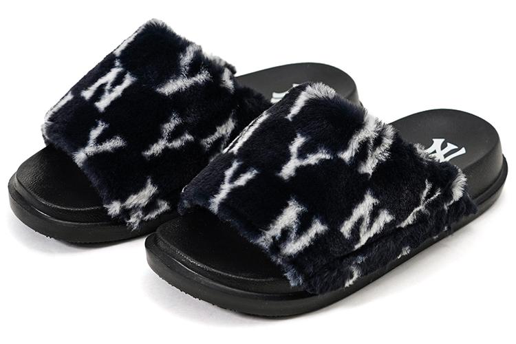 Шлепанцы унисекс MLB 3ALPSWS26-50BKS черные, 38 EU