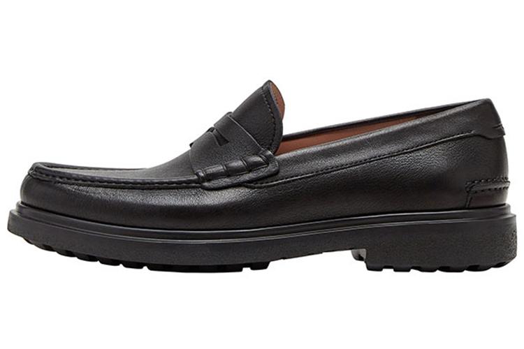 Лоферы мужские Ferragamo 020233 742243 черные-коричневые, 42.5 EU