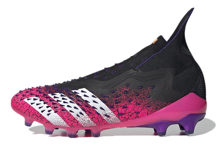 Футбольные бутсы мужские Adidas Predator Freak+ AG розово-черные, 40 EU