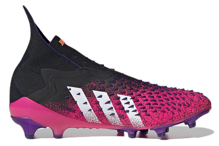 Футбольные бутсы мужские Adidas Predator Freak+ AG розово-черные, 40 EU