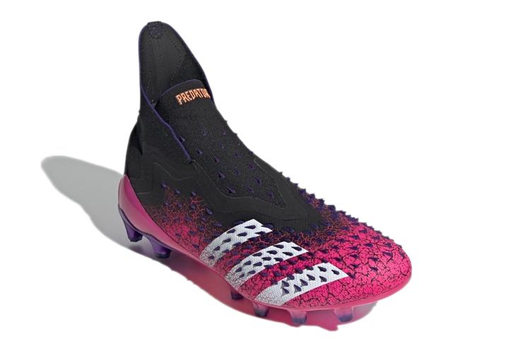 Футбольные бутсы мужские Adidas Predator Freak+ AG розово-черные, 40 EU