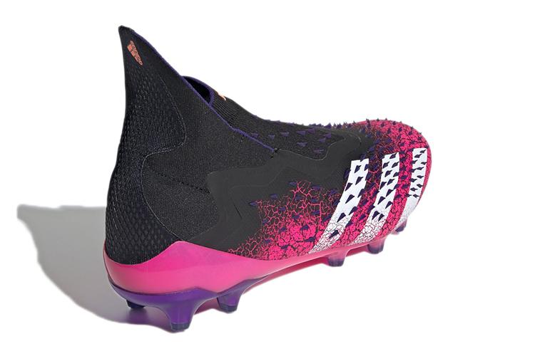 Футбольные бутсы мужские Adidas Predator Freak+ AG розово-черные, 40 EU