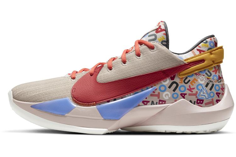 Кроссовки мужские Nike Zoom Freak 2 Ep Letter Bro бежево-розовые
