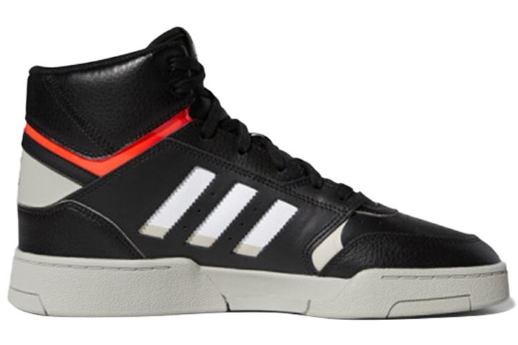 Велосандалии унисекс Adidas Drop Step черные с неоново-оранжевой отделкой, 42 EU