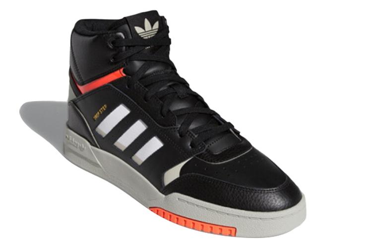 Велосандалии унисекс Adidas Drop Step черные с неоново-оранжевой отделкой, 42 EU