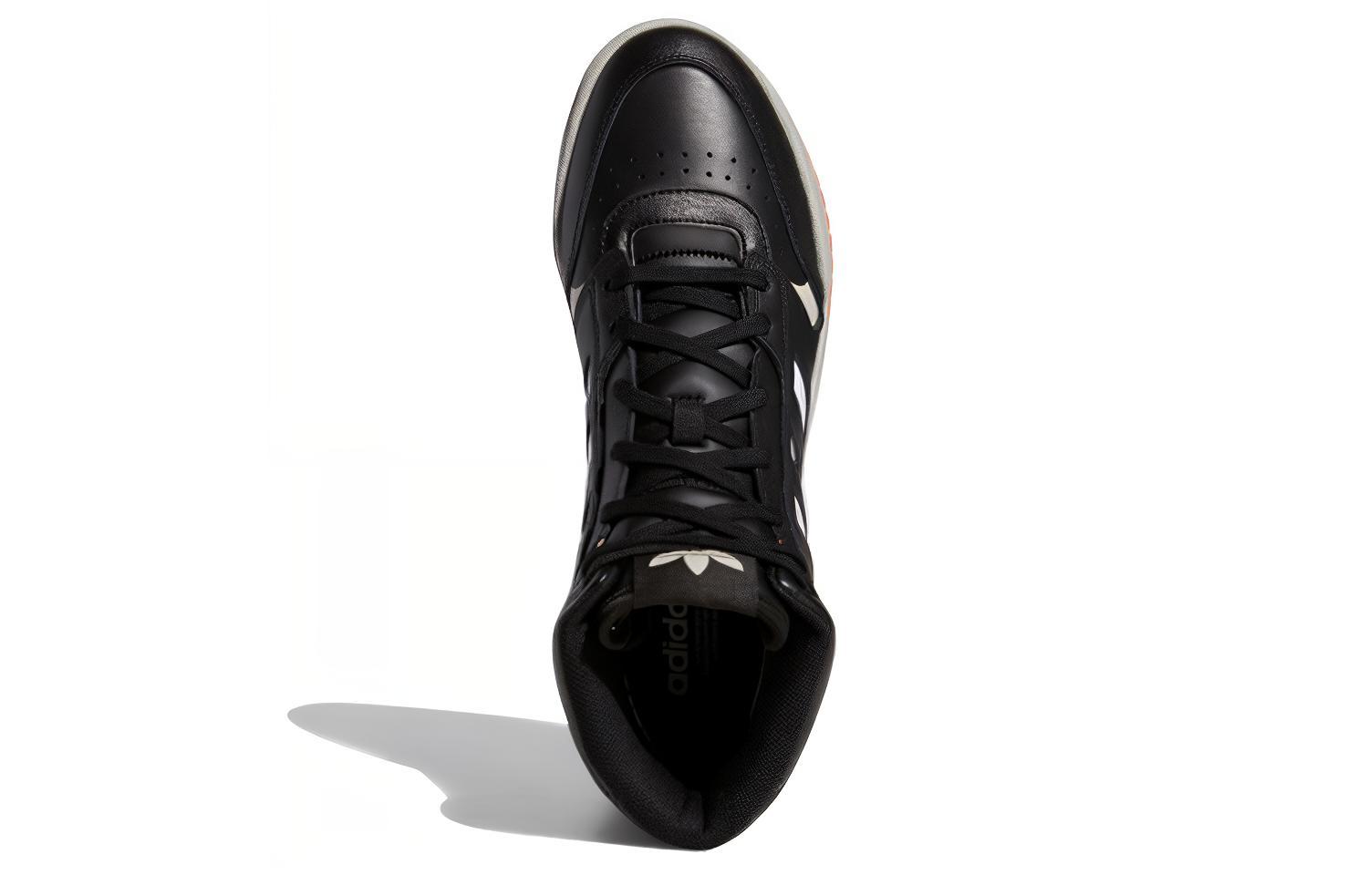 Велосандалии унисекс Adidas Drop Step черные с неоново-оранжевой отделкой, 42 EU