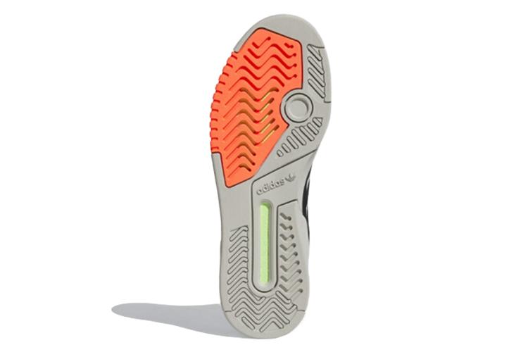 Велосандалии унисекс Adidas Drop Step черные с неоново-оранжевой отделкой, 42 EU