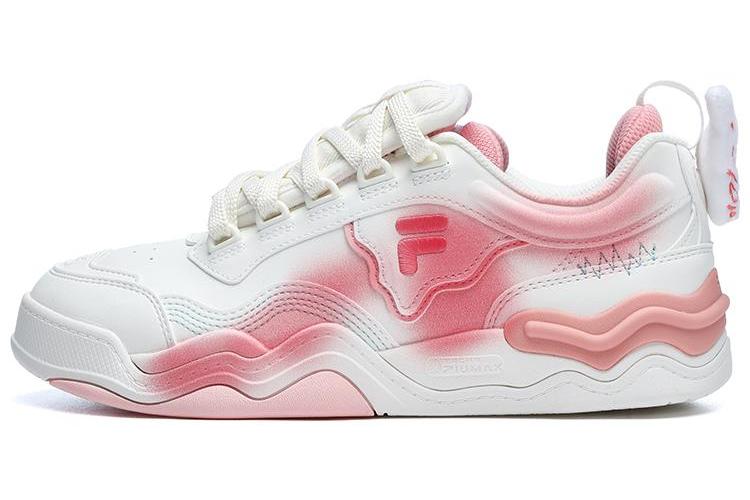 Спортивные кеды женские FILA FUSION Kick Sneakers белые, розовые, 36.5 EU