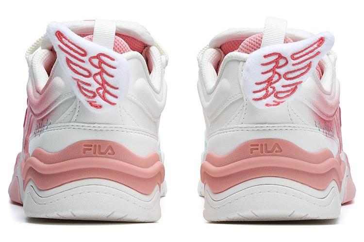 Спортивные кеды женские FILA FUSION Kick Sneakers белые, розовые, 36.5 EU
