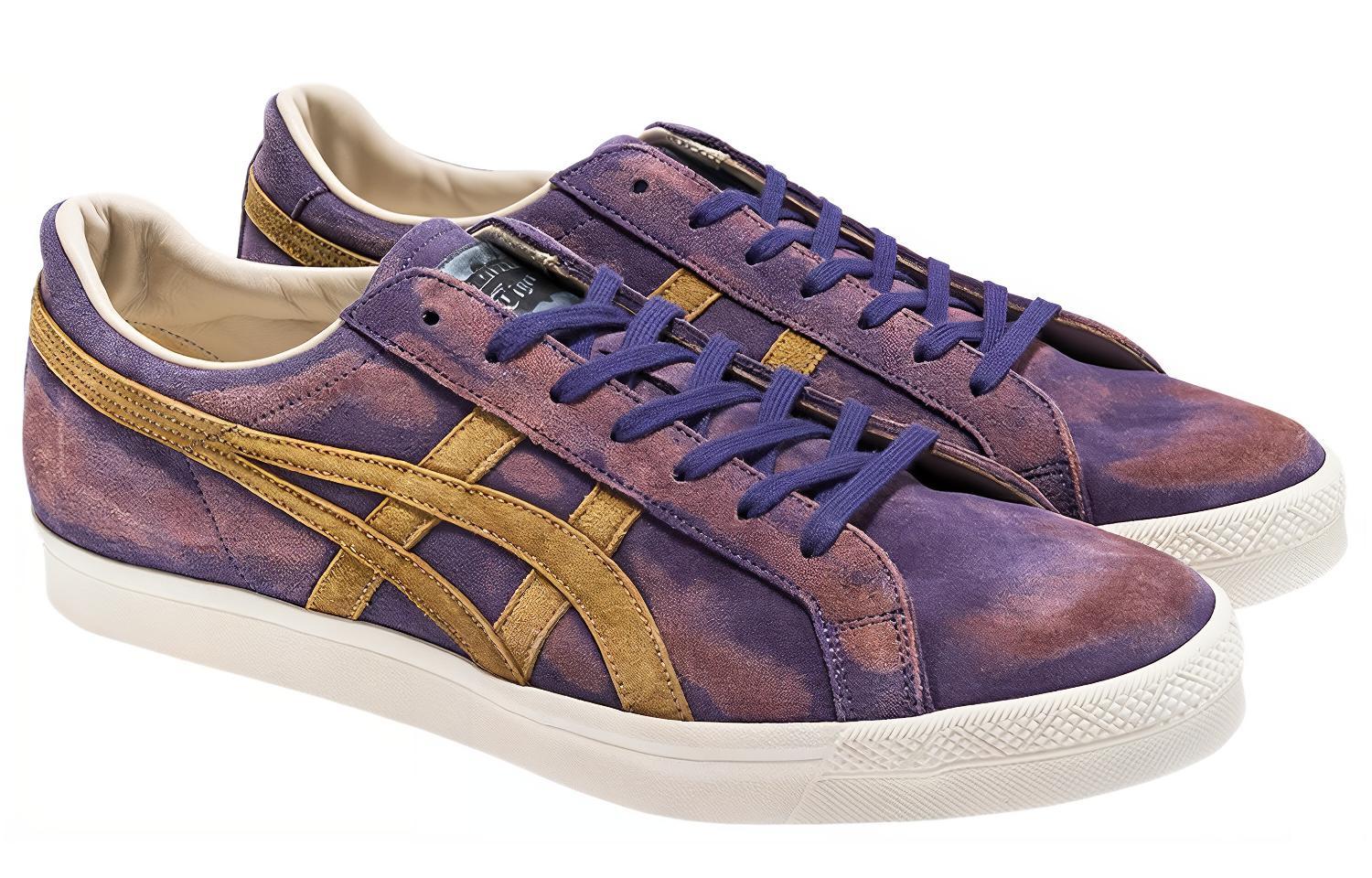 Спортивные кеды мужские Onitsuka Tiger Fabre, washed purple yellow, 42 EU
