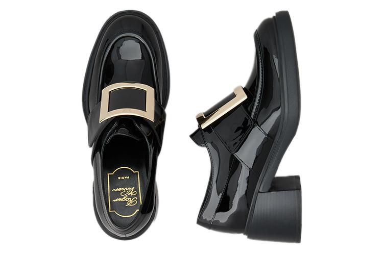 Туфли женские Roger Vivier Viv' Rangers черные, 36.5 EU