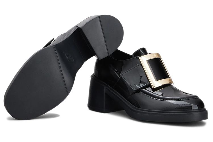 Туфли женские Roger Vivier Viv' Rangers черные, 36.5 EU