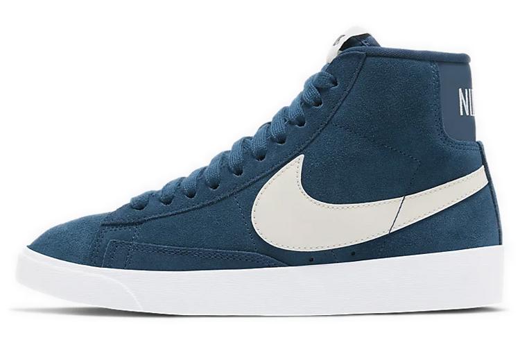 Кеды женские Nike Blazer Mid Vintage Suede голубые, 36.5 EU