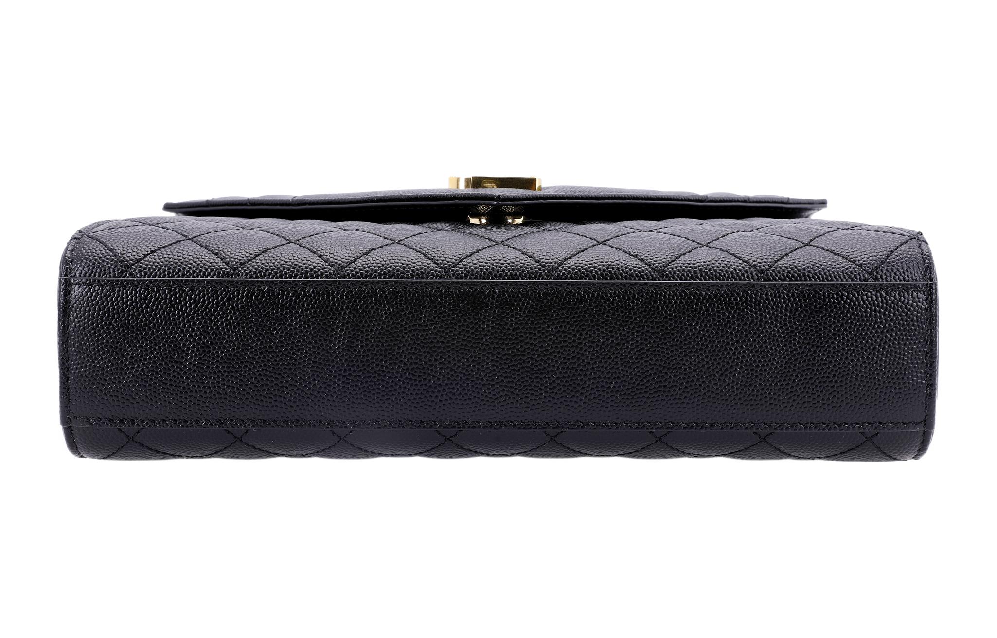 Сумка женская SAINT LAURENT Envelope Medium черная