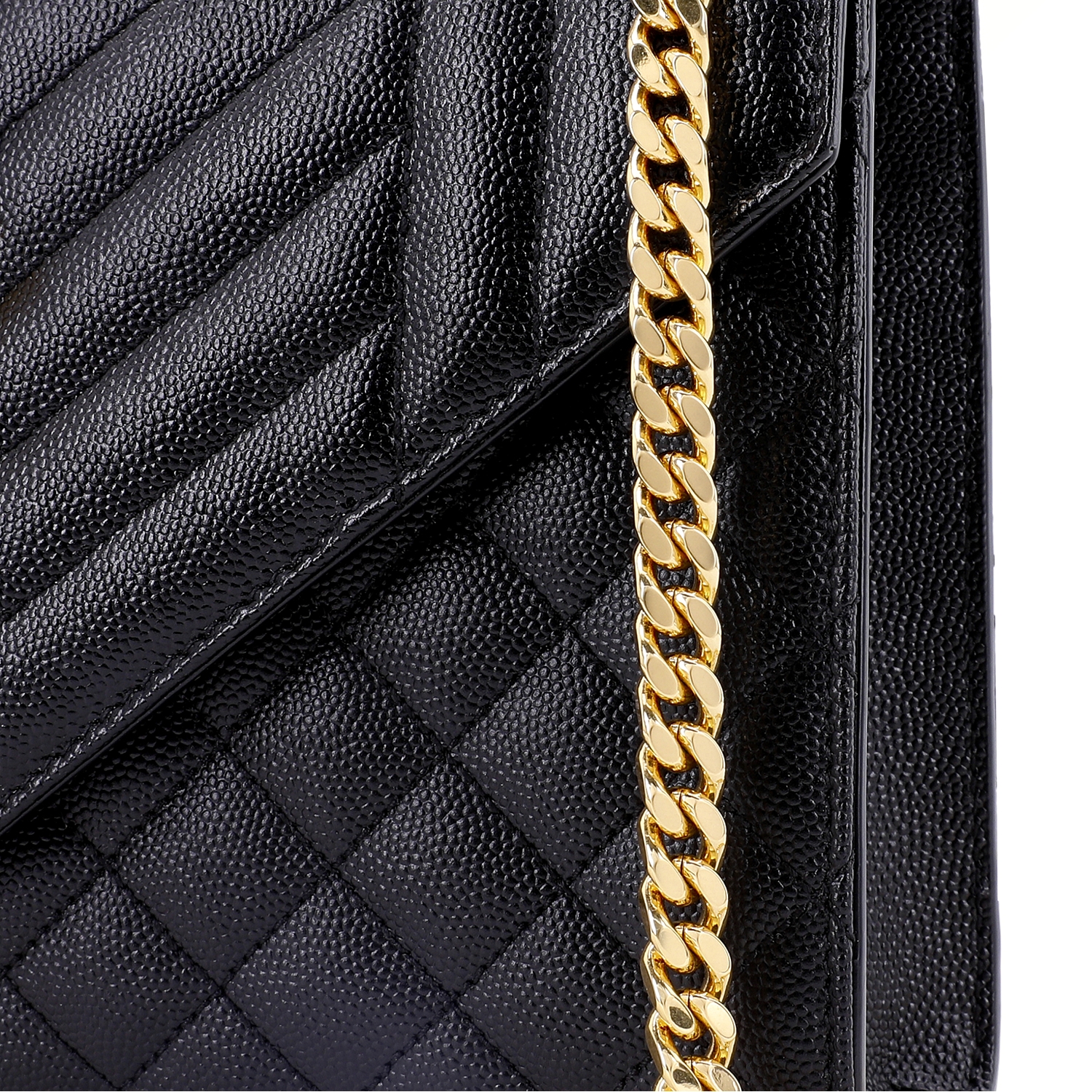 Сумка женская SAINT LAURENT Envelope Medium черная