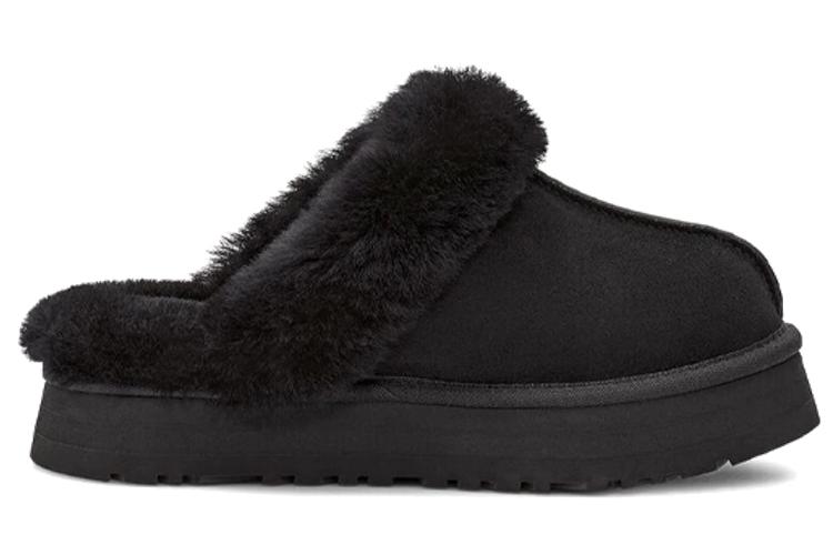 Тапочки женские UGG Disquette Slipper черные, 37 EU