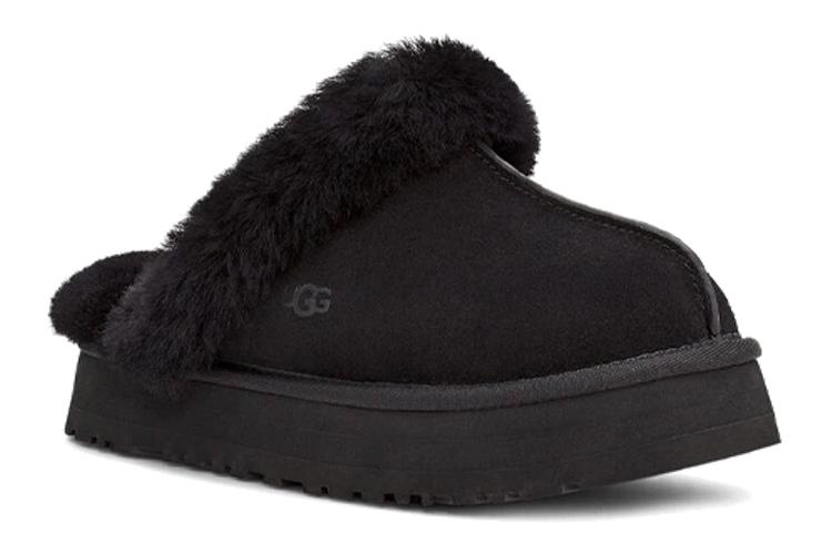 Тапочки женские UGG Disquette Slipper черные, 37 EU