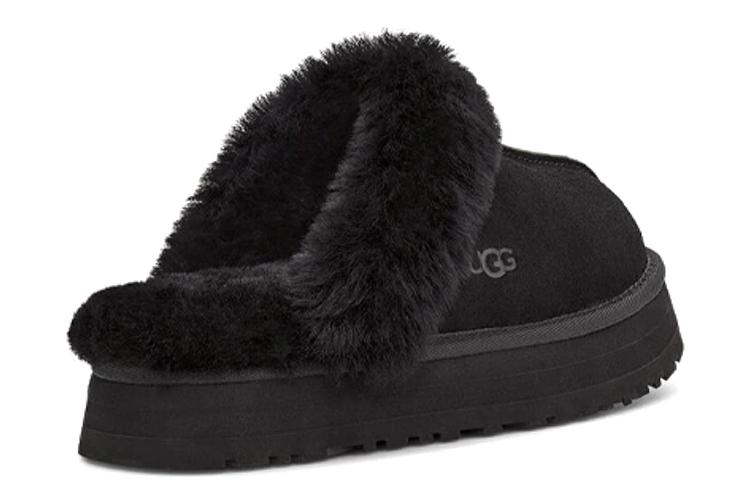 Тапочки женские UGG Disquette Slipper черные, 37 EU