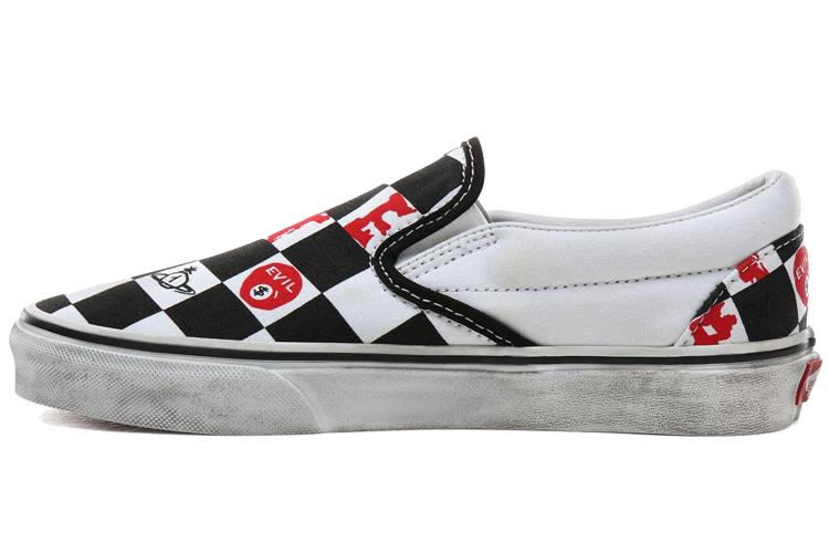 Слипоны унисекс Vans Slip On Anglomania черные-белые