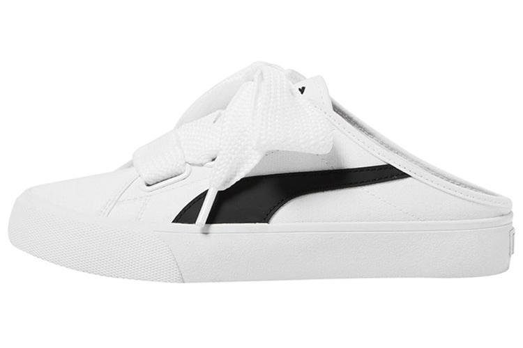 Кеды женские PUMA Bari Mule Ribbon белые, черные, 37 EU