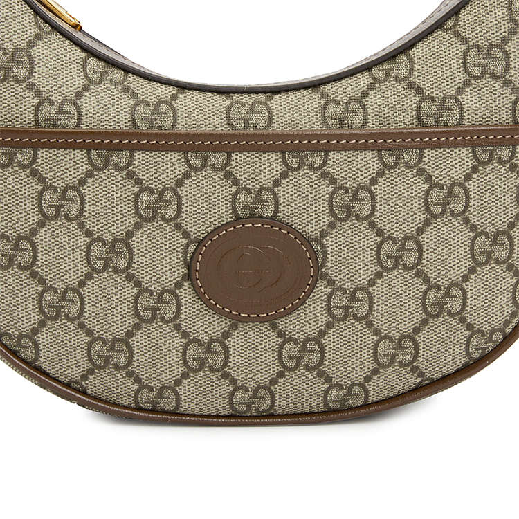 Сумка женская GUCCI Crescent Bag бежево-черная