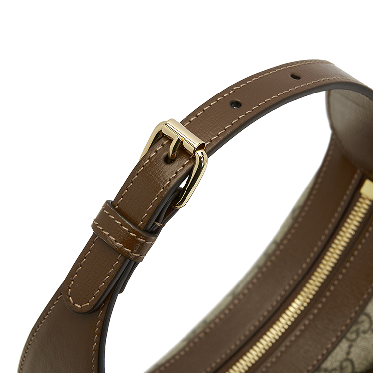 Сумка женская GUCCI Crescent Bag бежево-черная