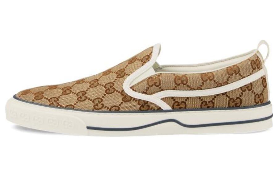 Слипоны мужские GUCCI Tennis 1977 Slip-On бежевые