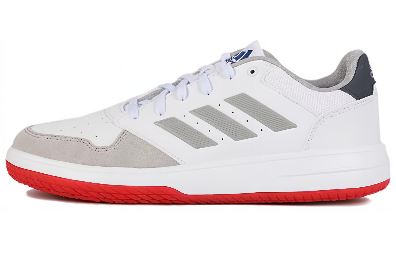 Баскетбольные кроссовки мужские Adidas Gametalker белые, серые, красные, 44 EU