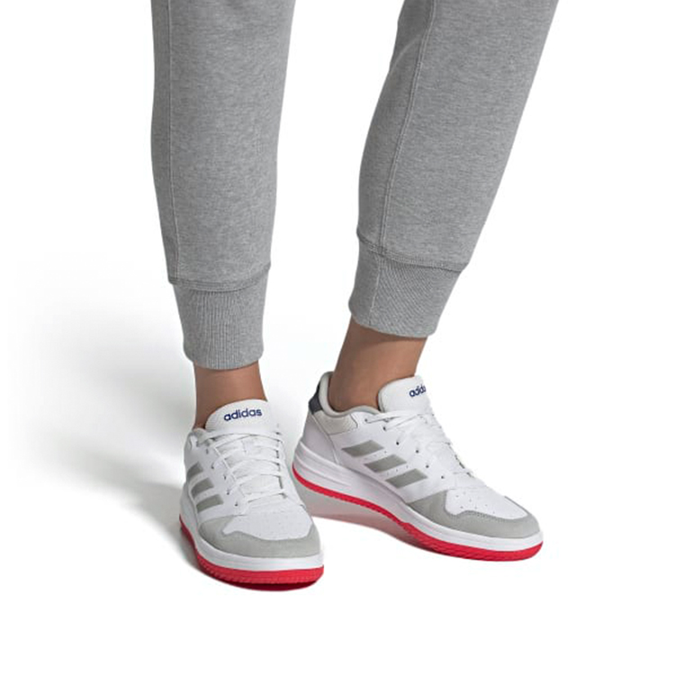 Баскетбольные кроссовки мужские Adidas Gametalker белые, серые, красные, 44 EU